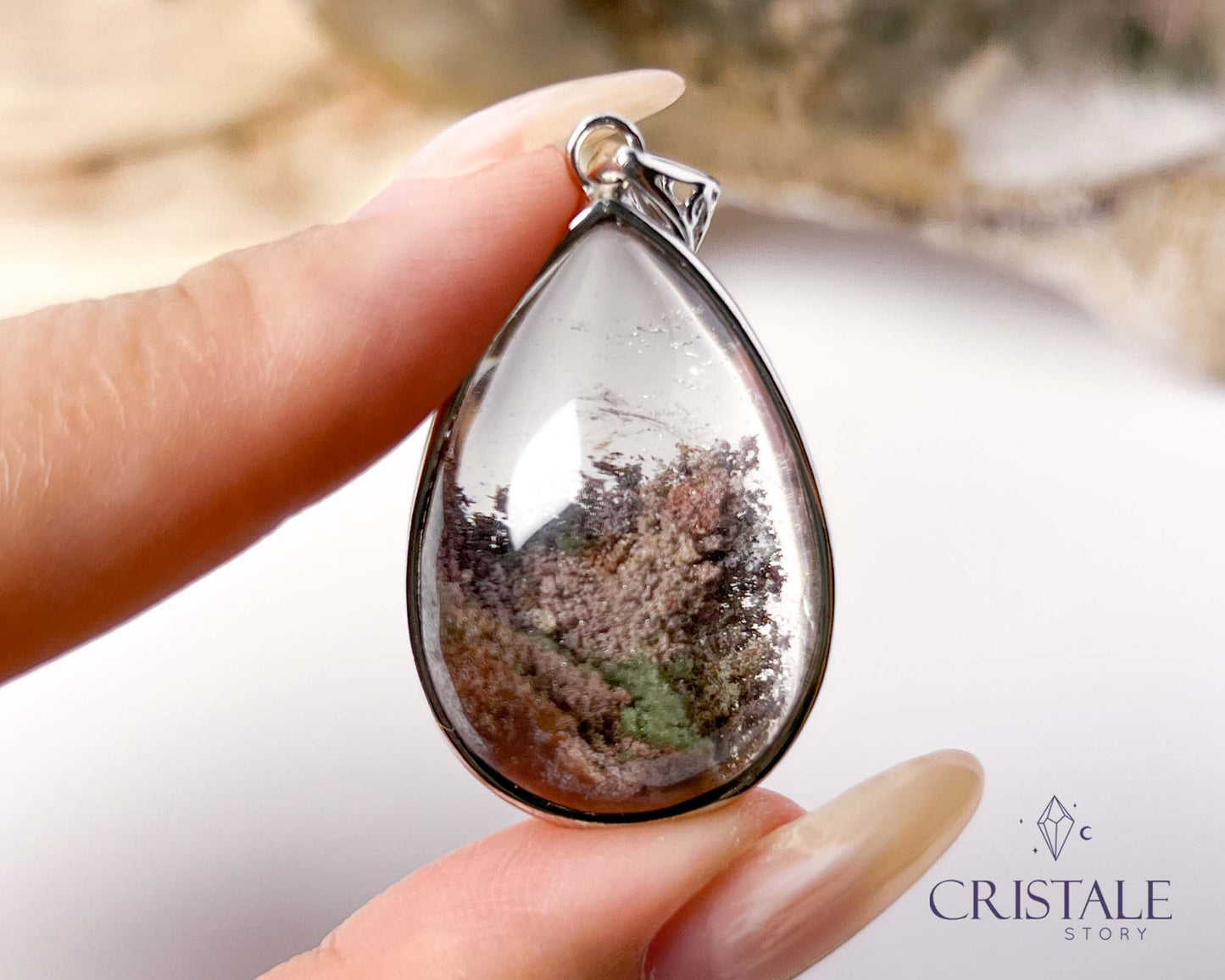 Garden Quartz Copper Pendant | A-E