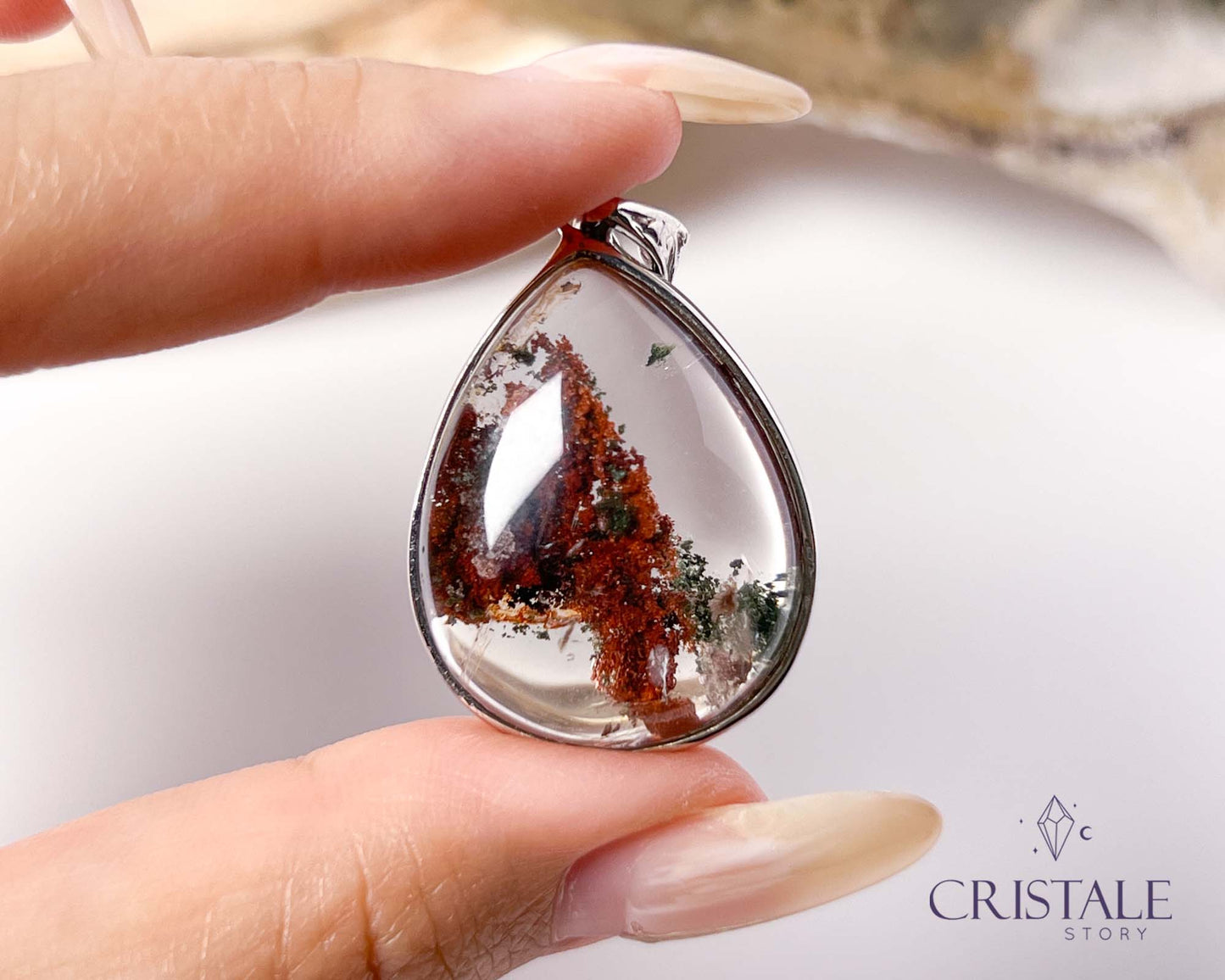 Garden Quartz Copper Pendant | A-E