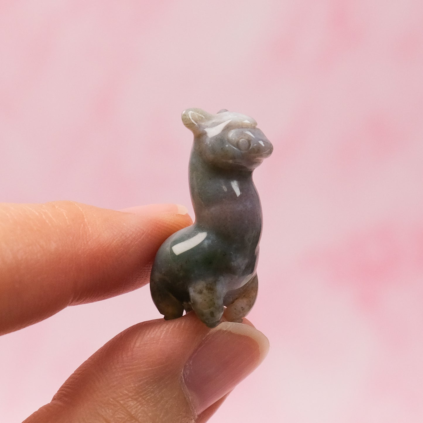 Moss Agate Mini Alpaca
