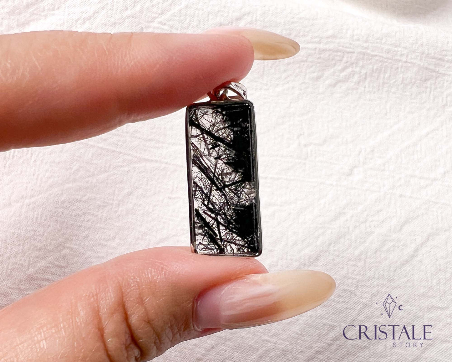 Black Rutilated Quartz Pendant