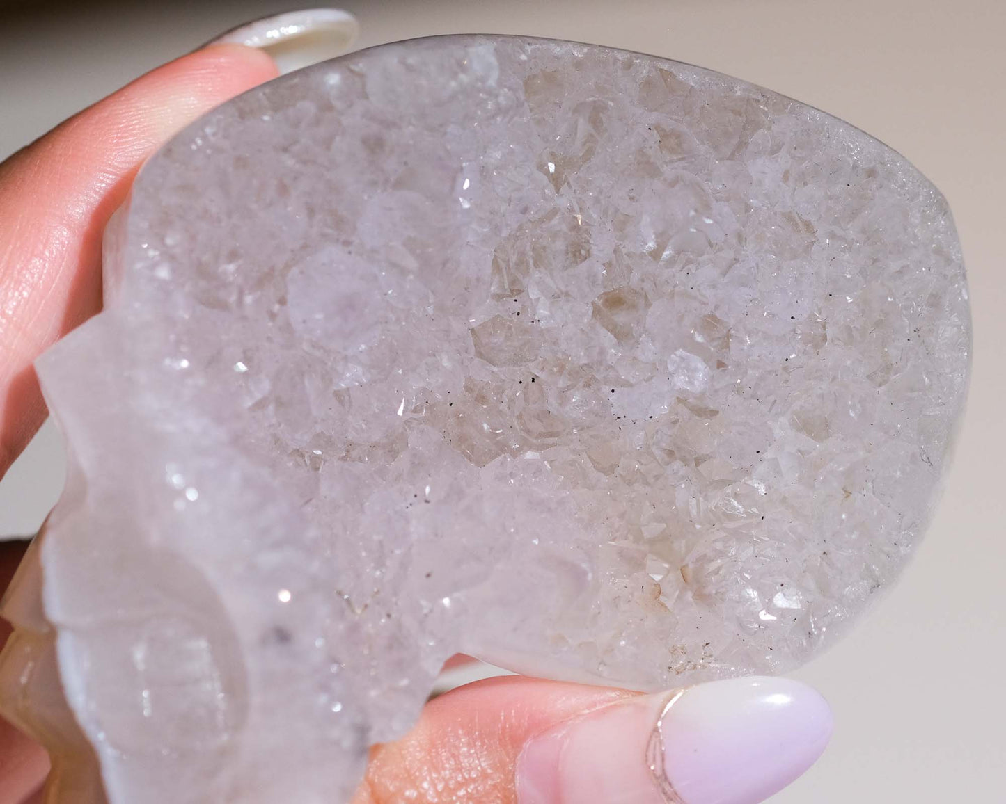 Druzy Agate Skull