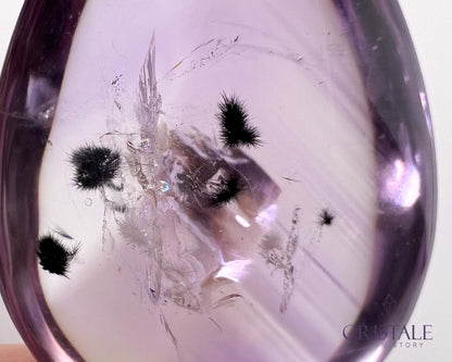 Amethyst with Hollandite Teardrop | 50PC