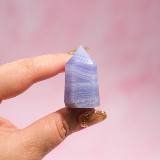 The Not-So-Polished : Blue Lace Agate Small Point (NB)
