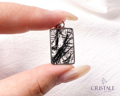 Black Rutilated Quartz Pendant