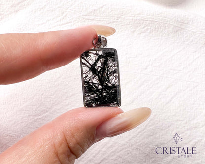 Black Rutilated Quartz Pendant