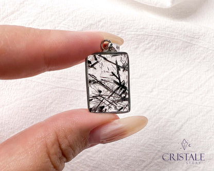 Black Rutilated Quartz Pendant