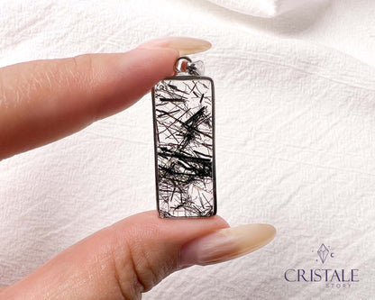 Black Rutilated Quartz Pendant