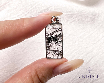 Black Rutilated Quartz Pendant