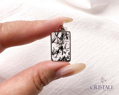 Black Rutilated Quartz Pendant