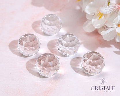 Clear Quartz Faceted Sphere